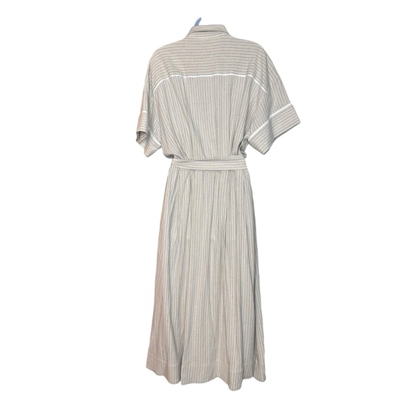 Tuckernuck | NEW Natural Stripe Kate Short Sleeve Midi Dress Size M - Picture 7 of 12